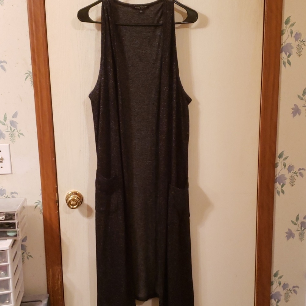 Green Envelope LA duster with pockets 1X